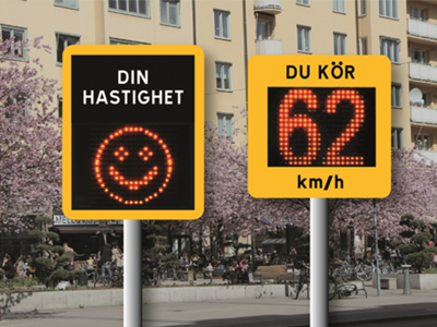 Köp hastighetsdisplay som visar hur fort du kör - för ökad trafiksäkerhet