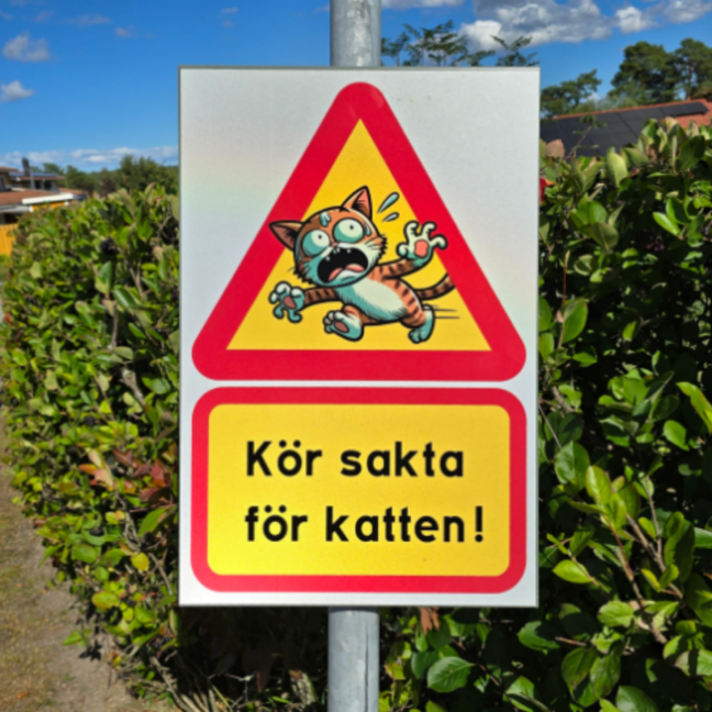 Kör Sakta för Katten