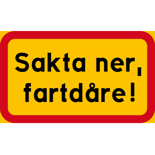 Sakta ner fartdåre