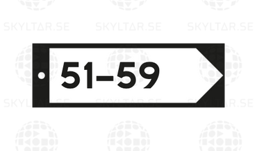 Gatunamnsskylt Enkelrad