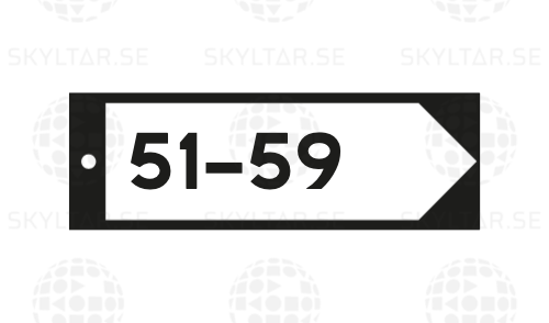 Gatunamnsskylt Enkelrad
