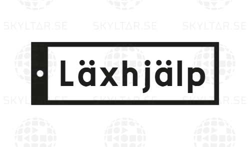 Gatunamnsskylt Enkelrad