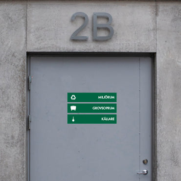 Hänvisningsskylt, publika