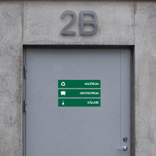 Hänvisningsskylt, publika