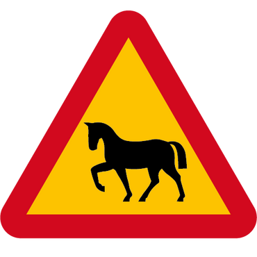 A19-4. Varning för häst