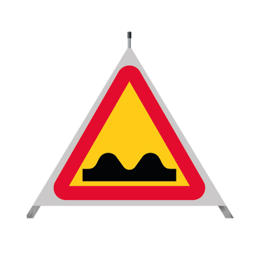 Varningstält - Ojämn väg
