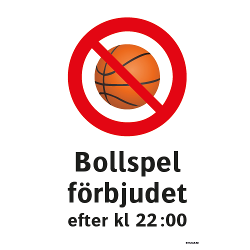 Bollspel förbjudet basket