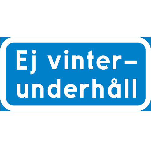 Ej vinterunderhåll