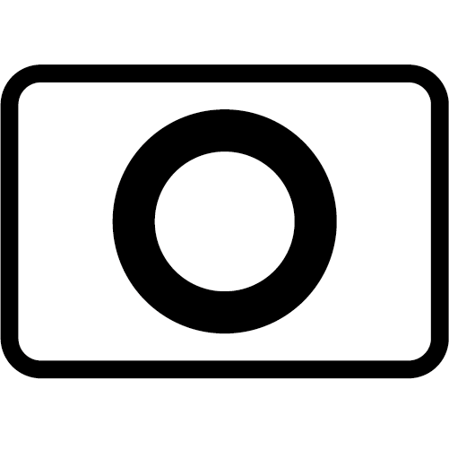 F30 Lokal slinga rektangulär vit svart med cirkel i mitten