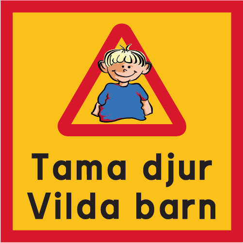Tama djur vilda barn