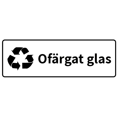 Ofärgat glas