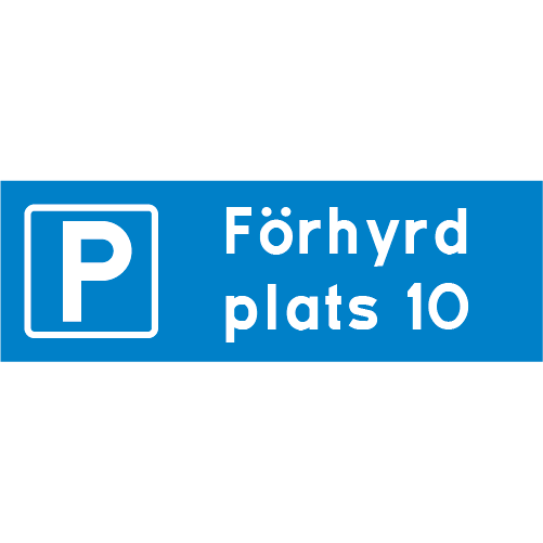 P förhyrd plats