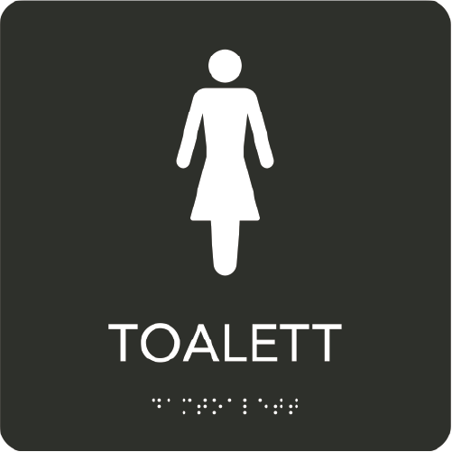 Taktil - Toalett Dam