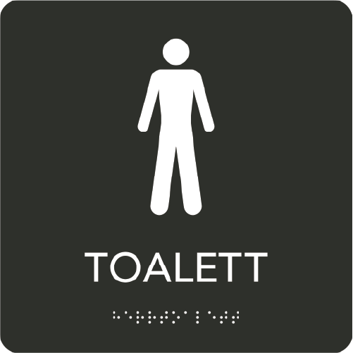 Taktil - Toalett Herr
