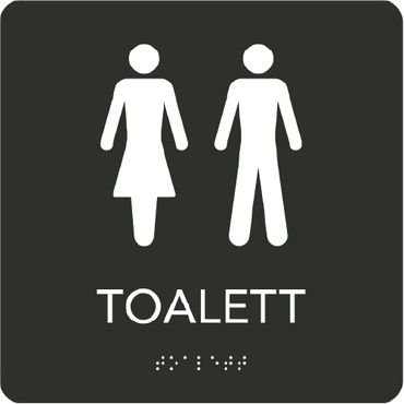 Taktil - Toalett Dam/Herr