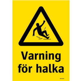 Varning för halka