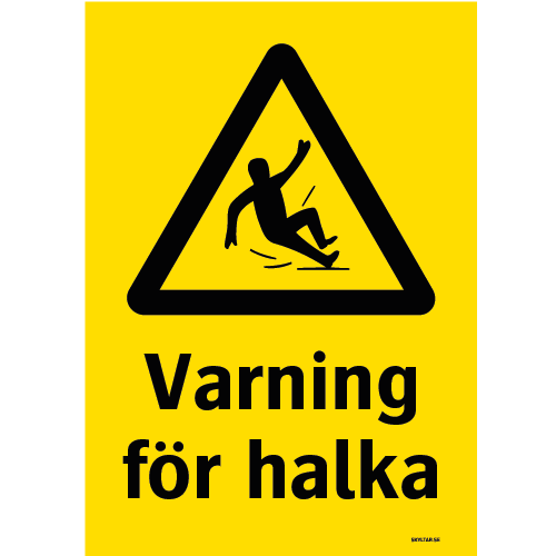Varning för halka
