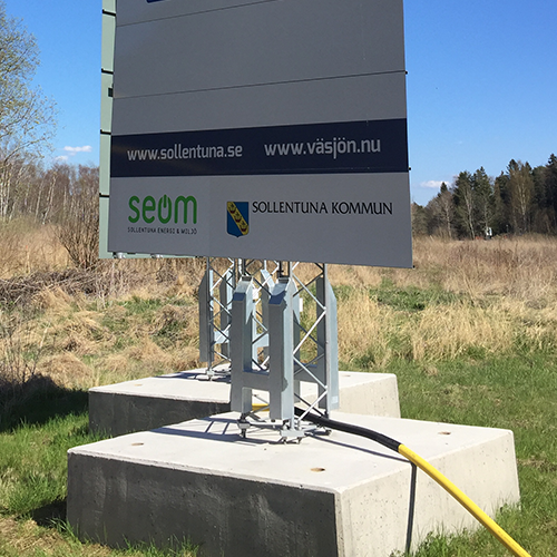 Ytfundament 1500x2000x500 mm - med ig 295 montagebild